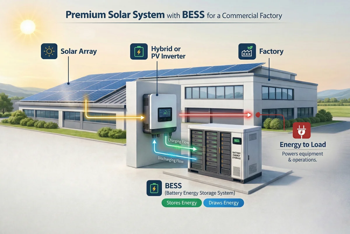 Solar system architecture diagram